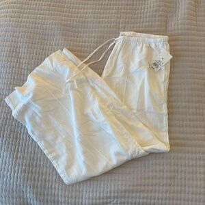 Women's High-Rise Wide Leg
Linen Pull-On Pants - A New Day™